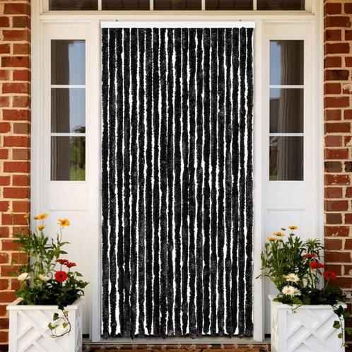 vidaXL Vliegengordijn 90x220 cm chenille antraciet, Huis en Inrichting, Stoffering | Gordijnen en Lamellen, Nieuw, Verzenden