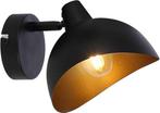 Tweedekans | Brilliant LAYTON - Wandspot - Goud;Zwart, Huis en Inrichting, Lampen | Wandlampen, Ophalen of Verzenden, Zo goed als nieuw