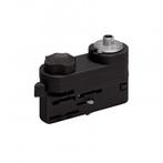 Pendel adapter 3-fase rails | Zwart, Huis en Inrichting, Lampen | Plafondlampen, Ophalen of Verzenden, Nieuw