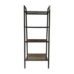 Boekenkast / Opslagrek 62x35,5x148 cm zwart, metaal,, Ophalen of Verzenden, Gebruikt