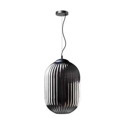 *WOONWINKEL* ETH Glamm Sfeervolle Hanglamp Ribbel Rookglas 3, Huis en Inrichting, Lampen | Hanglampen, Nieuw, Verzenden
