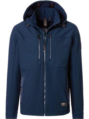Casa Moda Softshell Jas Met Stretch En Afneembare Capuchon beschikbaar voor biedingen