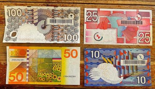 Nederland. - 10, 25, 50 and 100 Gulden - Various Dates, Postzegels en Munten, Munten | Nederland