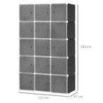 TRUUSK DIY Kledingkast Planksysteem - 2 Grote en 9 Kleine Ku, Huis en Inrichting, Verzenden, Nieuw