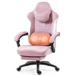 Gamingstoel met Massage, Verwarming, Voetsteun en Comfort, Huis en Inrichting, Stoelen, Verzenden, Nieuw, Stof