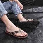Teenslipper Canvas Bruin Maat 45, Kleding | Heren, Schoenen, Ophalen of Verzenden, Nieuw