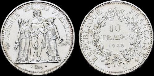 France 10 francs 1965 Hercules zilver, Postzegels en Munten, Munten | Europa | Niet-Euromunten, Verzenden