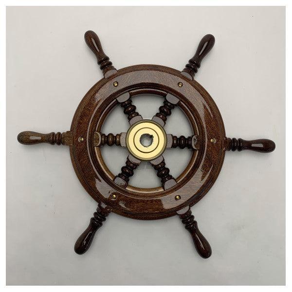 Bieden: Mahogany Wooden Boat Steering Wheel, Watersport en Boten, Bootonderdelen, Overige typen, Nieuw, Zeilboot of Motorboot