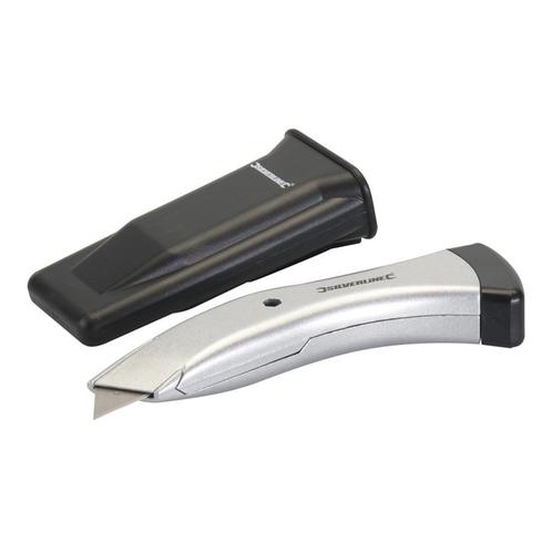 Silverline Gevormd intrekbaar mes - Heavy-Duty - Ergonomi..., Doe-het-zelf en Verbouw, Gereedschap | Handgereedschap, Nieuw, Ophalen of Verzenden