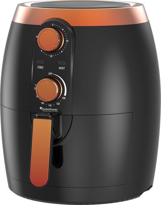 2dekans | TurboTronic AF10M Airfryer - Zwart, Witgoed en Apparatuur, Airfryers, Zo goed als nieuw, Ophalen of Verzenden
