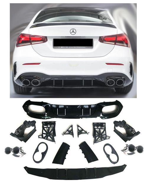 Geschikt voor Mercedes V177 A-Klasse Limousine diffuser + ui, Auto-onderdelen, Carrosserie en Plaatwerk, Nieuw, Ophalen of Verzenden