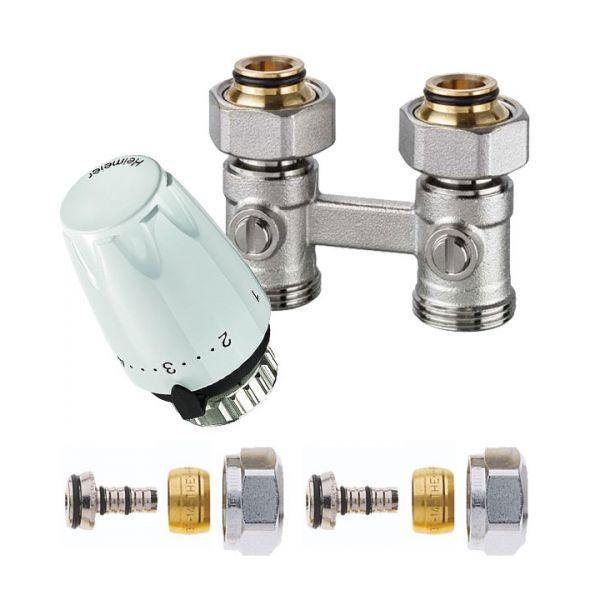 Set recht 16mm Alu/Pex - thermostatisch, Doe-het-zelf en Verbouw, Verwarming en Radiatoren, Verzenden