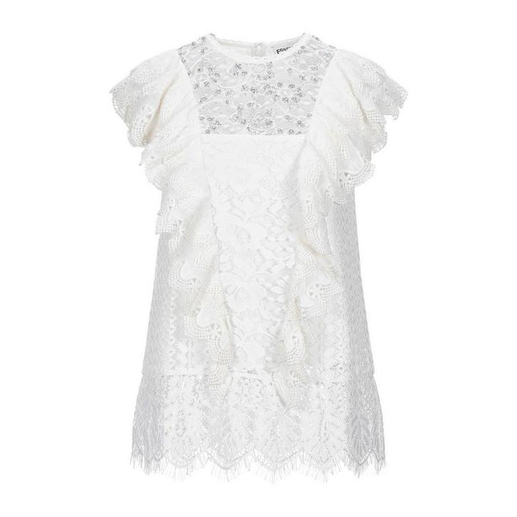 Essentiel • witte kanten top Valaplaya • 38, Kleding | Dames, Tops, Wit, Nieuw, Maat 38/40 (M), Verzenden