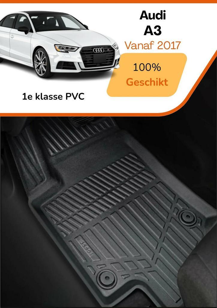 Audi A3 2013 - 2020 – Premium Carbonlook Automatten – Ho..., Auto diversen, Automatten, Nieuw, Verzenden