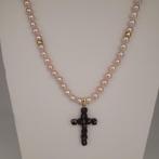 Zonder minimumprijs - Hanger - 18 karaat Geel goud Parel -