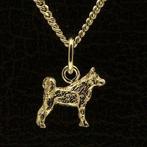 Gouden Shiba Inu ketting hanger - klein, Verzenden, Nieuw
