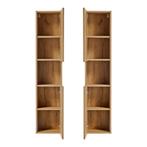 Badkamerkast Newport kolomkast 140x30x25 cm eikenkleurig [en, Huis en Inrichting, Verzenden, Nieuw