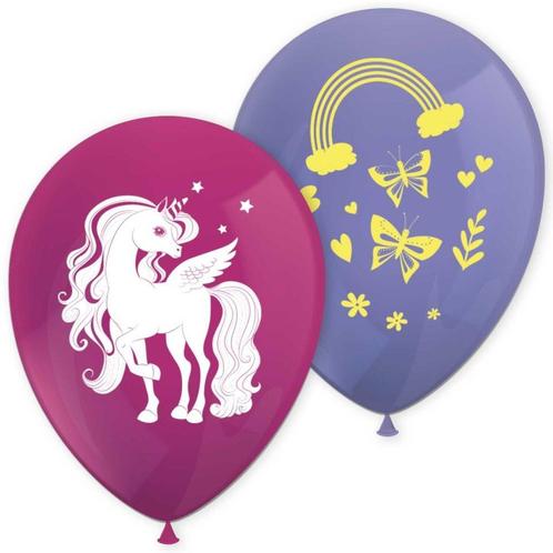 Unicorn Ballonnen 8st, Hobby en Vrije tijd, Feestartikelen, Nieuw, Verzenden