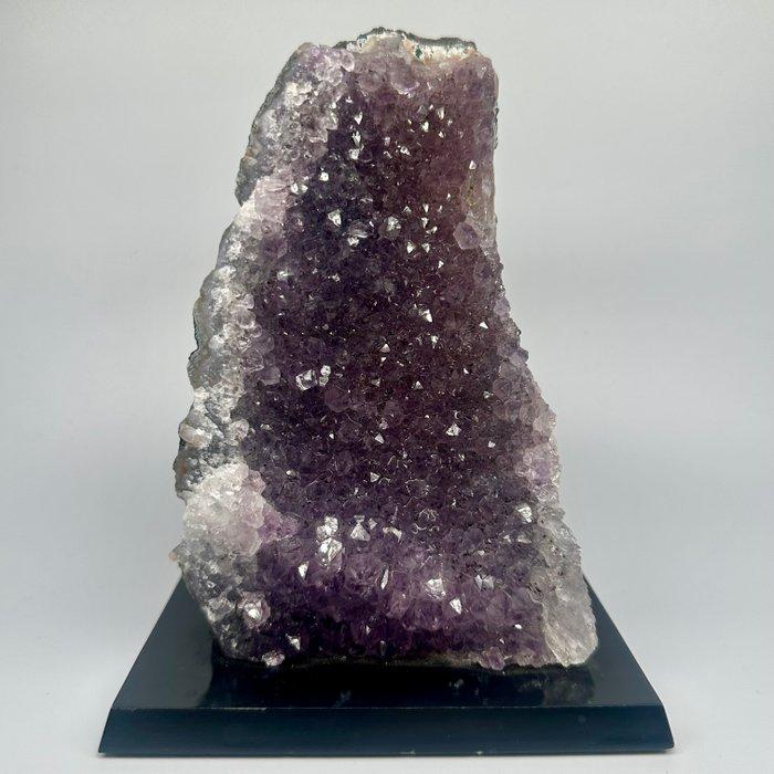 amethist Geode - Hoogte: 155 mm - Breedte: 125 mm- 1 kg, Verzamelen, Mineralen en Fossielen