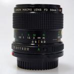 Canon Macro FD 50mm f/3.5 objectief - Tweedehands, Audio, Tv en Foto, Fotografie | Lenzen en Objectieven, Verzenden, Gebruikt
