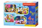 4 Delige puzzel set Sprookjesachtige liefde Castorland B-..., Ophalen of Verzenden, Nieuw, Overige typen