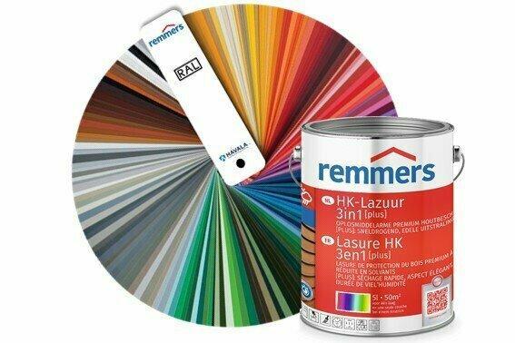 Remmers HK-lazuur Plus 3in1 | RAL kleur naar keuze - tran..., Doe-het-zelf en Verbouw, Verf, Beits en Lak, Verzenden