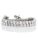Zonder Minimumprijs - Armband - 14 karaat Witgoud - 9.00ct., Sieraden, Tassen en Uiterlijk, Armbanden, Nieuw