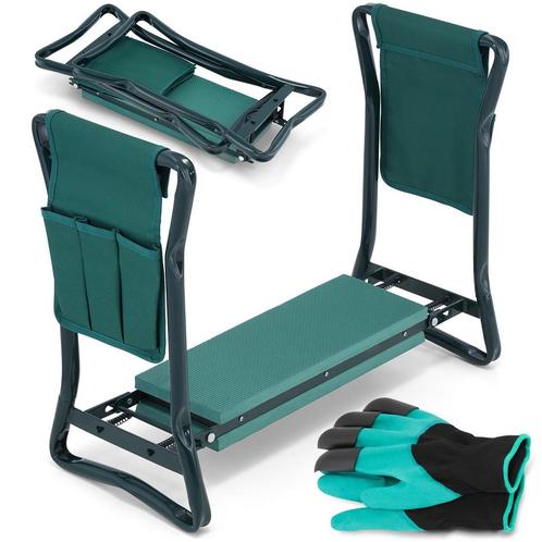 Knielbankje - kniebankje tuin - met tuinhandschoenen - groen, Doe-het-zelf en Verbouw, Ladders en Trappen, Nieuw, Ophalen of Verzenden