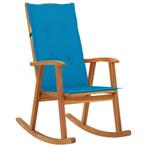 vidaXL Schommelstoel met kussens massief acaciahout, Tuin en Terras, Tuinstoelen, Verzenden, Nieuw, Hout