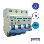 Gacia installatieautomaat 4 polig C20 10KA - PB8H-4C20, Ophalen of Verzenden, Nieuw