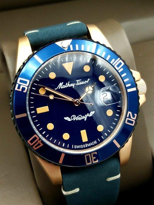 Mathey-Tissot - Mathy Vintage Bronze Automatic - Zonder, Sieraden, Tassen en Uiterlijk, Horloges | Heren