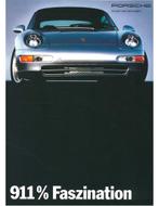 1994 PORSCHE 911% FASZINATION BROCHURE DUITS, Boeken, Auto's | Folders en Tijdschriften, Nieuw, Porsche, Author