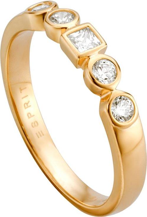 Esprit ESRG005212 Flow - ring - Zilver geelgoudverguld -, Sieraden, Tassen en Uiterlijk, Ringen, Verzenden