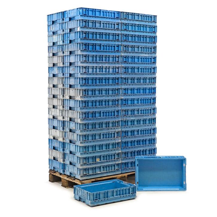 Gebruikte Euronorm stapelbakken KLT alle wanden gesloten, Doe-het-zelf en Verbouw, Kratten en Dozen, Gebruikt, Ophalen of Verzenden