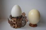 Decoratief ornament (4) - struisvogel ei met standaard -, Nieuw