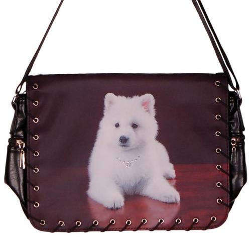 Schoudertas Hond NIEUW, Sieraden, Tassen en Uiterlijk, Tassen | Schoudertassen, Zwart, Nieuw, Ophalen of Verzenden
