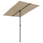 Parasol 2x1,5m Taupe: Schaduw voor weinig! | OP = OP, Tuin en Terras, Parasols, Verstelbaar, Nieuw, Ophalen of Verzenden, 1 tot 2 meter