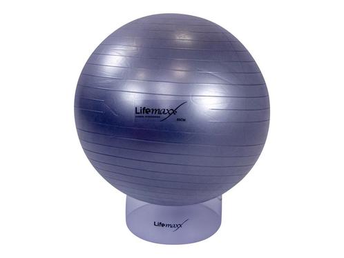 Lifemaxx Gymball - Fitnessbal - 65 cm - Zilver, Sport en Fitness, Overige Sport en Fitness, Nieuw, Verzenden