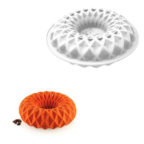 Silikomart Siliconen Vorm Kaleido Ø18x6cm, Hobby en Vrije tijd, Taarten en Cupcakes maken, Nieuw, Verzenden