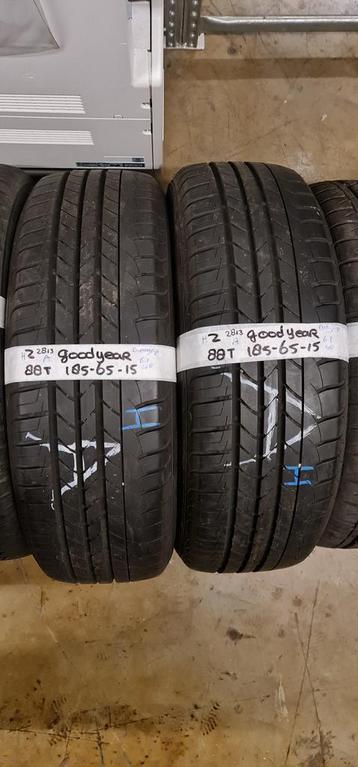 2x 185-65-15 Goodyear Zomer 6.1mm €30 Per Band 185 65 15 beschikbaar voor biedingen