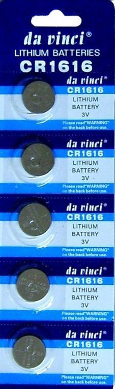Lithium knoopcel CR1616 (5 stuks), Audio, Tv en Foto, Accu's en Batterijen, Verzenden