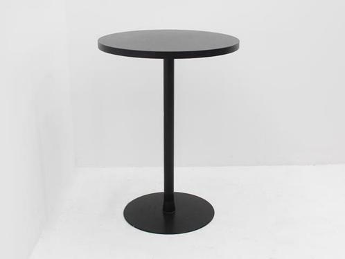 Statafel - bartafel - Ø70cm - zwart - kolompoot zwart, Huis en Inrichting, Tafels | Eettafels, Gebruikt, Ophalen of Verzenden