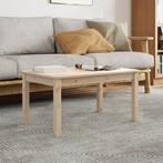 vidaXL Salontafel 80x50x40 cm massief grenenhout, 50 tot 100 cm, Verzenden, Nieuw, 50 tot 100 cm