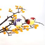 6 Vogeltjes verschillende kleuren met clip mooie vogeltjes, Nieuw, Ophalen of Verzenden