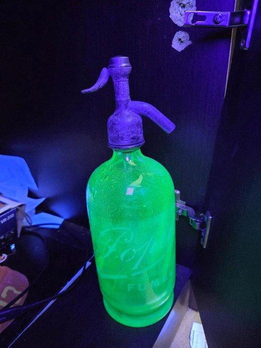 Sifon - Uraniumglas sifon, Antiek en Kunst, Kunst | Designobjecten