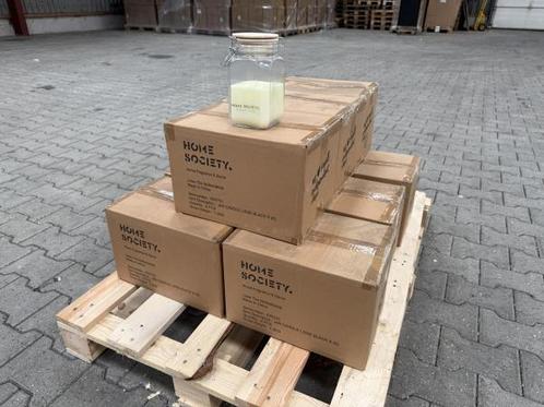 Veiling - Partij Kaarsen in Pot 18.5 cm Wit  (54x), Zakelijke goederen, Partijgoederen en Retail | Partijgoederen