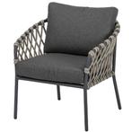 Amalfi Pasadena low dining tuinset 6 delig antraciet, Tuin en Terras, Ophalen of Verzenden, Nieuw