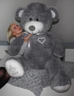 XXL Roze Knuffelbeer 190cm - I Love You - Perfect Cadeau..., Kinderen en Baby's, Speelgoed | Knuffels en Pluche, Ophalen of Verzenden