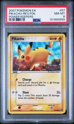 PSA 8 | Pikachu Reverse Holo | EX Power Keepers | 57/108, Ophalen of Verzenden, Nieuw