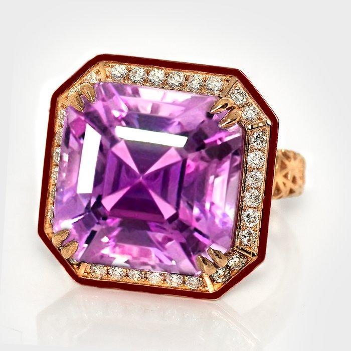 Zonder Minimumprijs - Ring - 14 karaat Roségoud, IGI 22.29, Sieraden, Tassen en Uiterlijk, Ringen